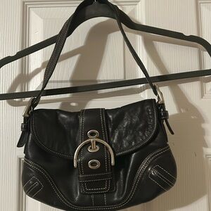 COACH Mini Hobo leather handbag